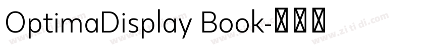OptimaDisplay Book字体转换